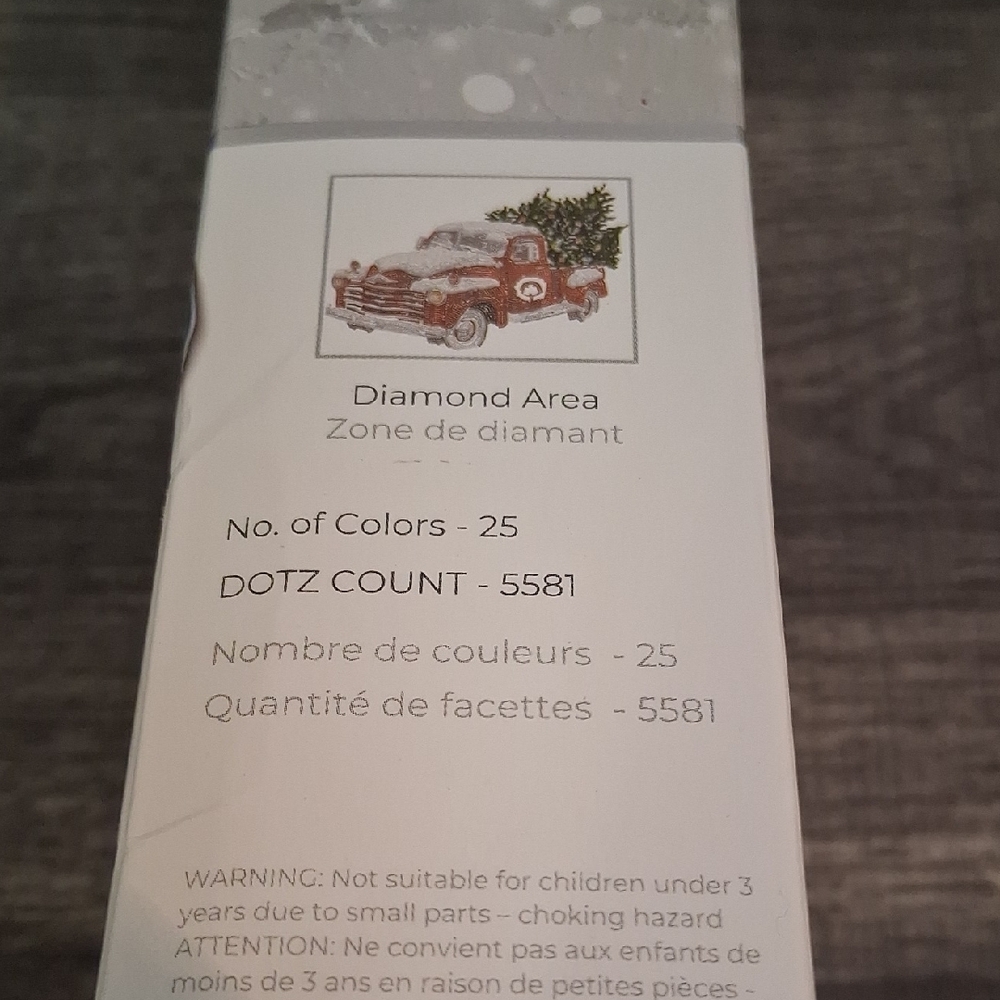 Christmas Red Truck Diamond Painting Kit - Picture 3 of 6